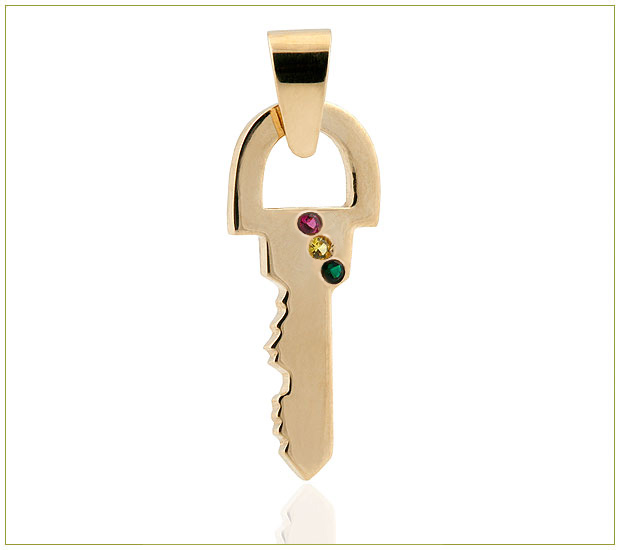 Clover Key Charm Clover Key Charm