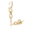 "D" wire earrings with lever back