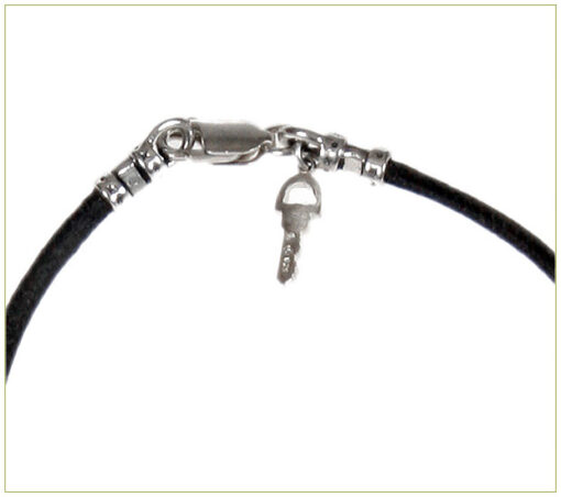 Initial Charm on Black Silk Cord - Image 4