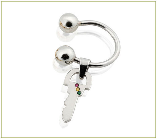 Semicircular Key Ring with Ball Closure - Image 2