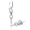 "D" wire earrings with lever back - Image 2